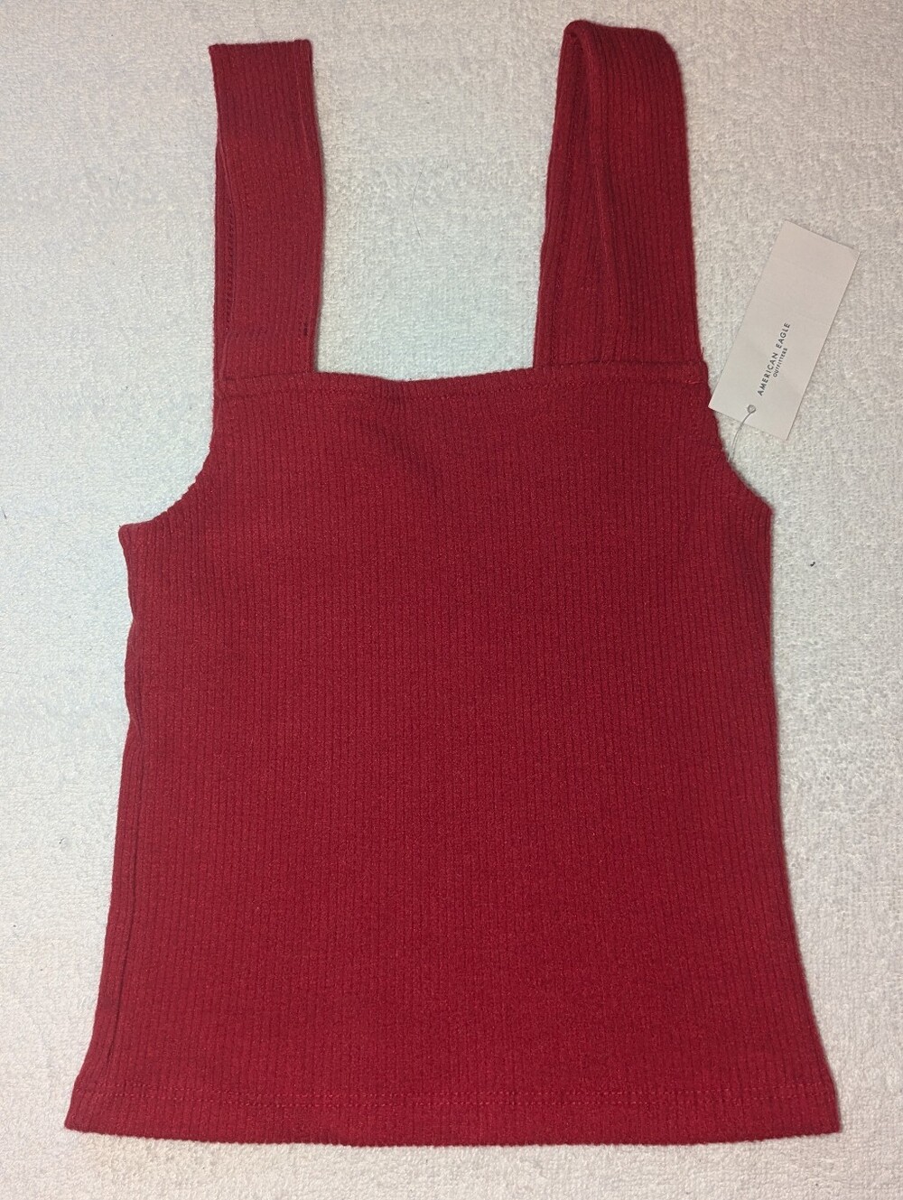 AMERICAN EAGLE OUTFITTERS Cropped Ribbed Cozy Tank Top XXS New